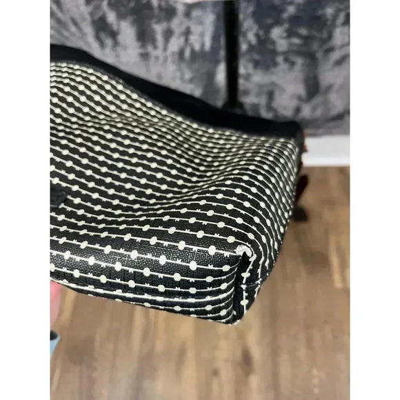 Fossil Fiona Crossbody Bag Black White Brown Adjustable Strap 11X9 Purse - Picture 5 of 12